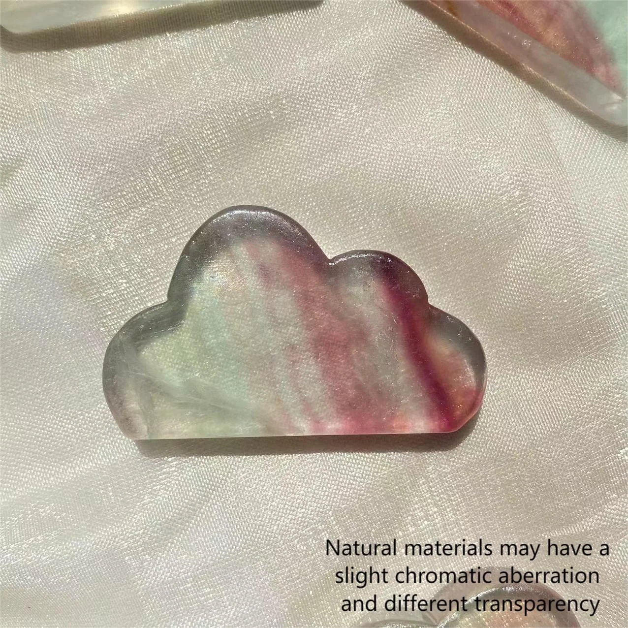 Wholesale Price Natural Candy Rainbow Fluorite Cloud Crystal Carving Crafts Lovely Home Decor Holiday Gifts