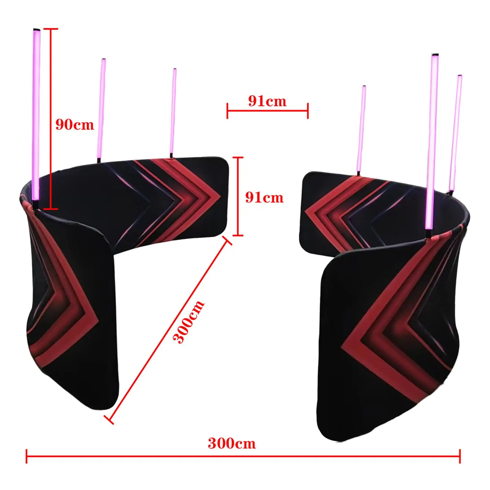 360 Degree Photo Booth Enclosure RGB LED Light Voice Activated Background Customizable Logo Camera Party Wedding Events