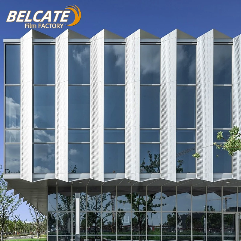 Factory wholesale one-way visual reflective building Windows silver film building windshield sticker thermal insulation film