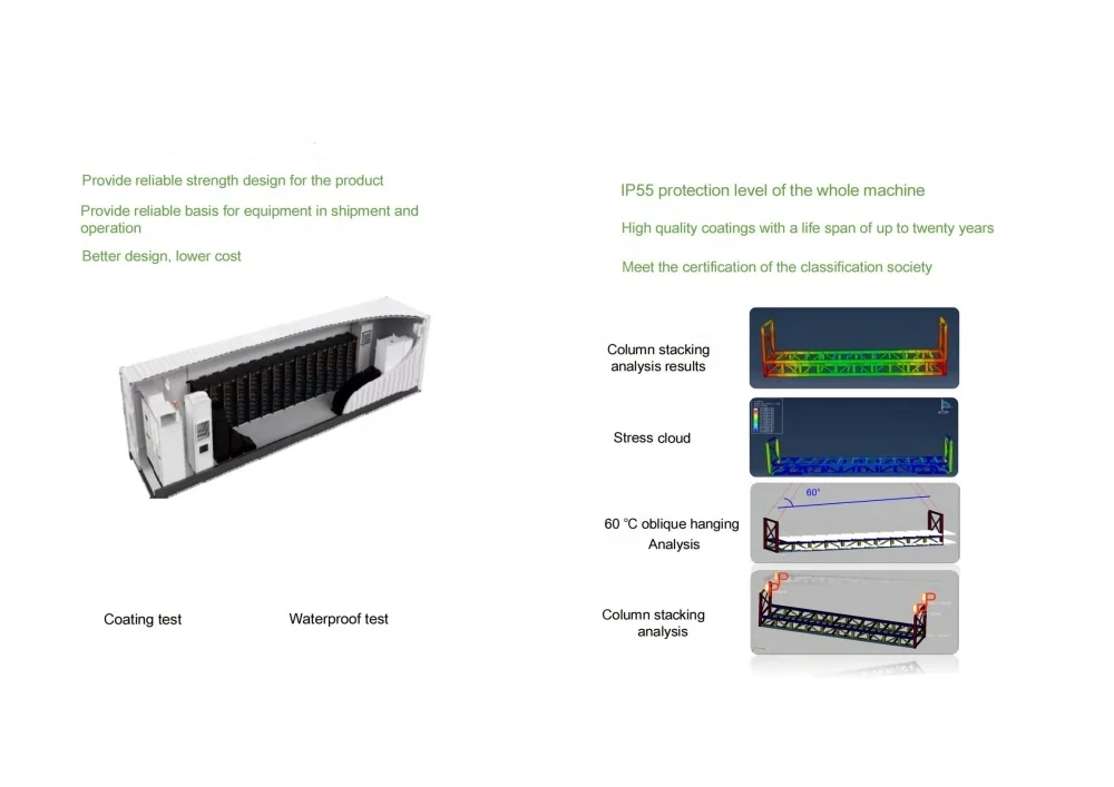 1mwh Lithium Battery Ess Container Energy Storage System 40FT Container Battery Storage bess energy storage