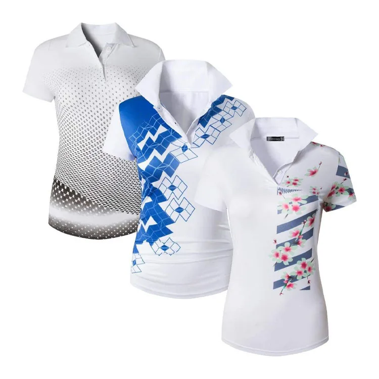 
Custom Logo Plain Polo T- Shirt Wholesale Fashionable Women 