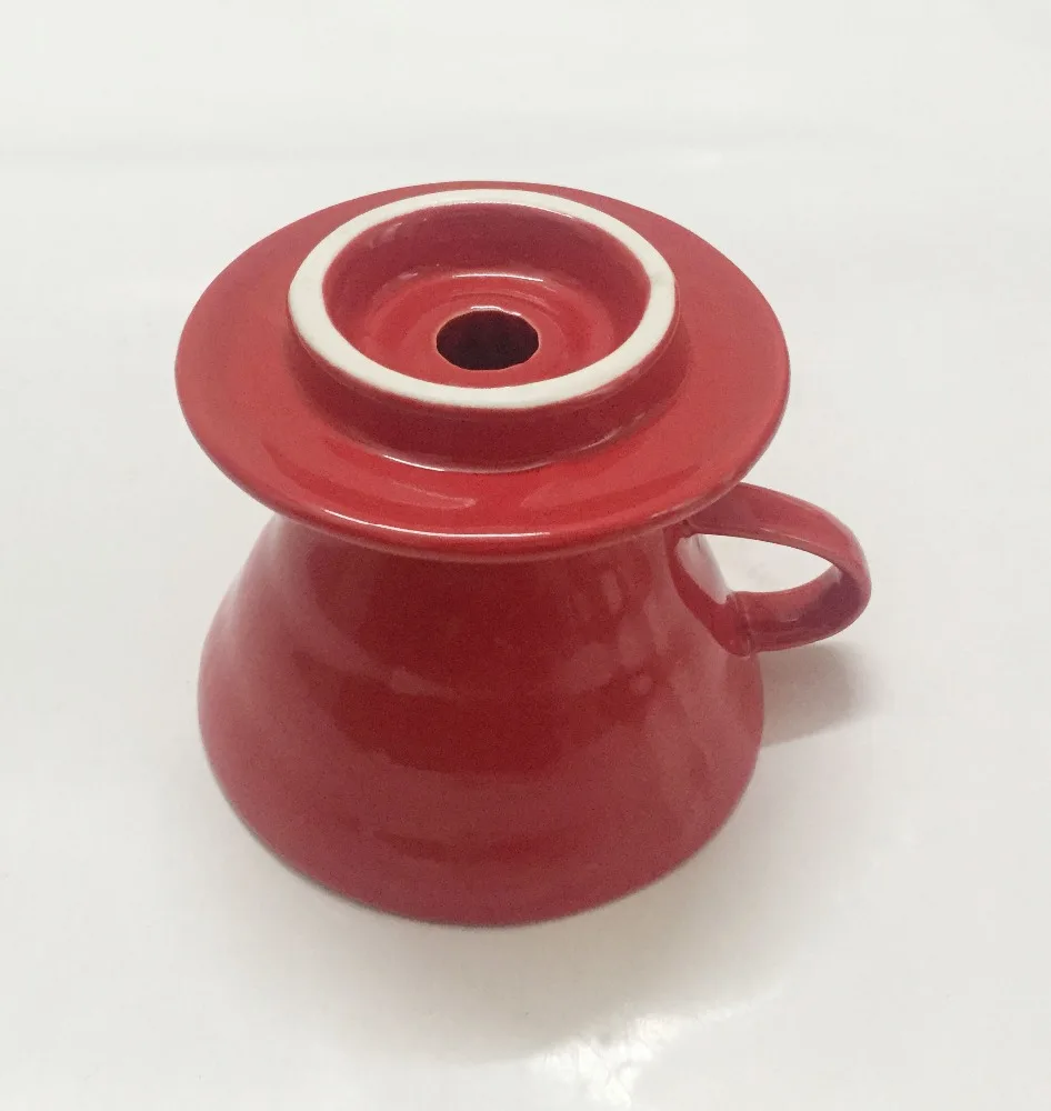Coffee Slow Brewing Accessories  Red Ceramic Coffee Dripper Artisan Series  for Home Office and Cafe