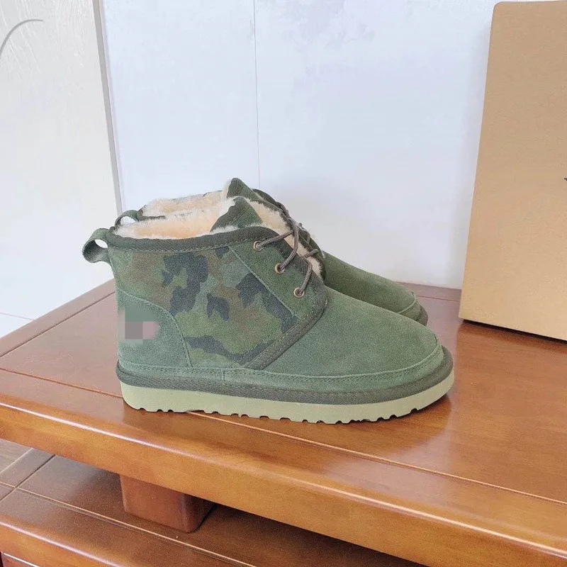 Fashion Men Boots Snow Boots Outdoor Casual boots Lover Autumn Winter Lace-Up Shoes