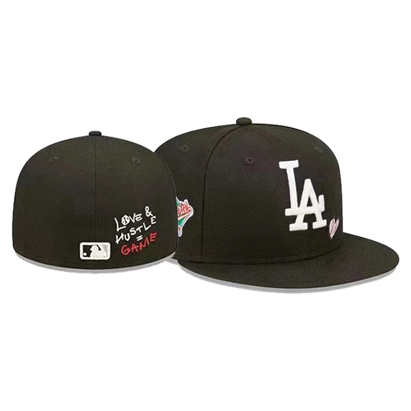 2024 Wholesale Custom Gorras Original Embroidery Logo Fitted Caps Snapback Hats World Patches Closed Baseball Cap