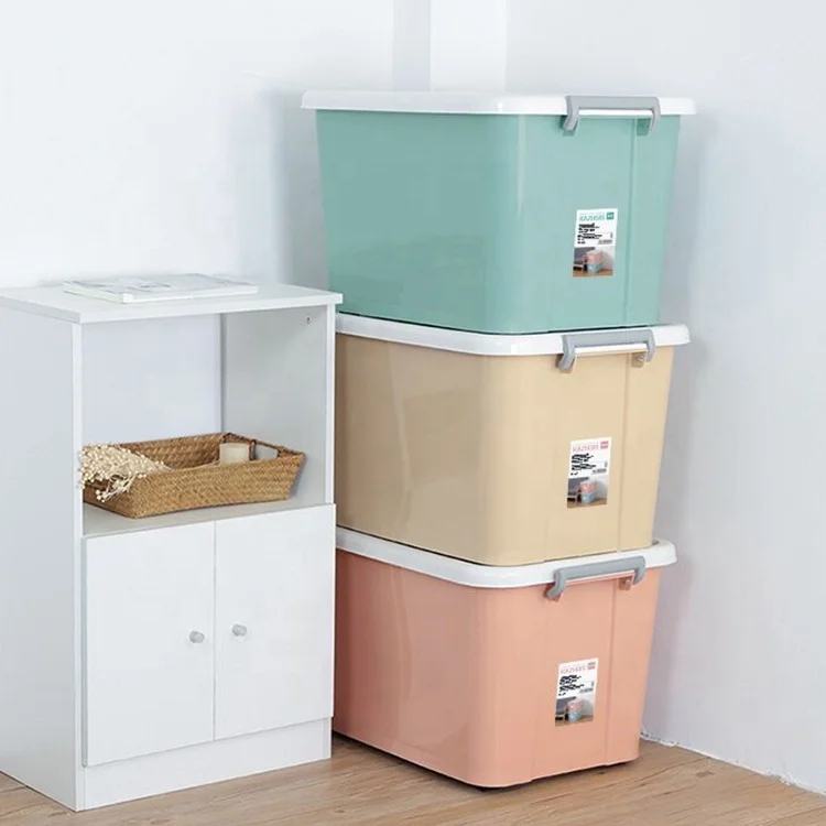 Durable Storage Bins 5.5L Kids Toys Plastic Stackable Storage Container Home Organizers