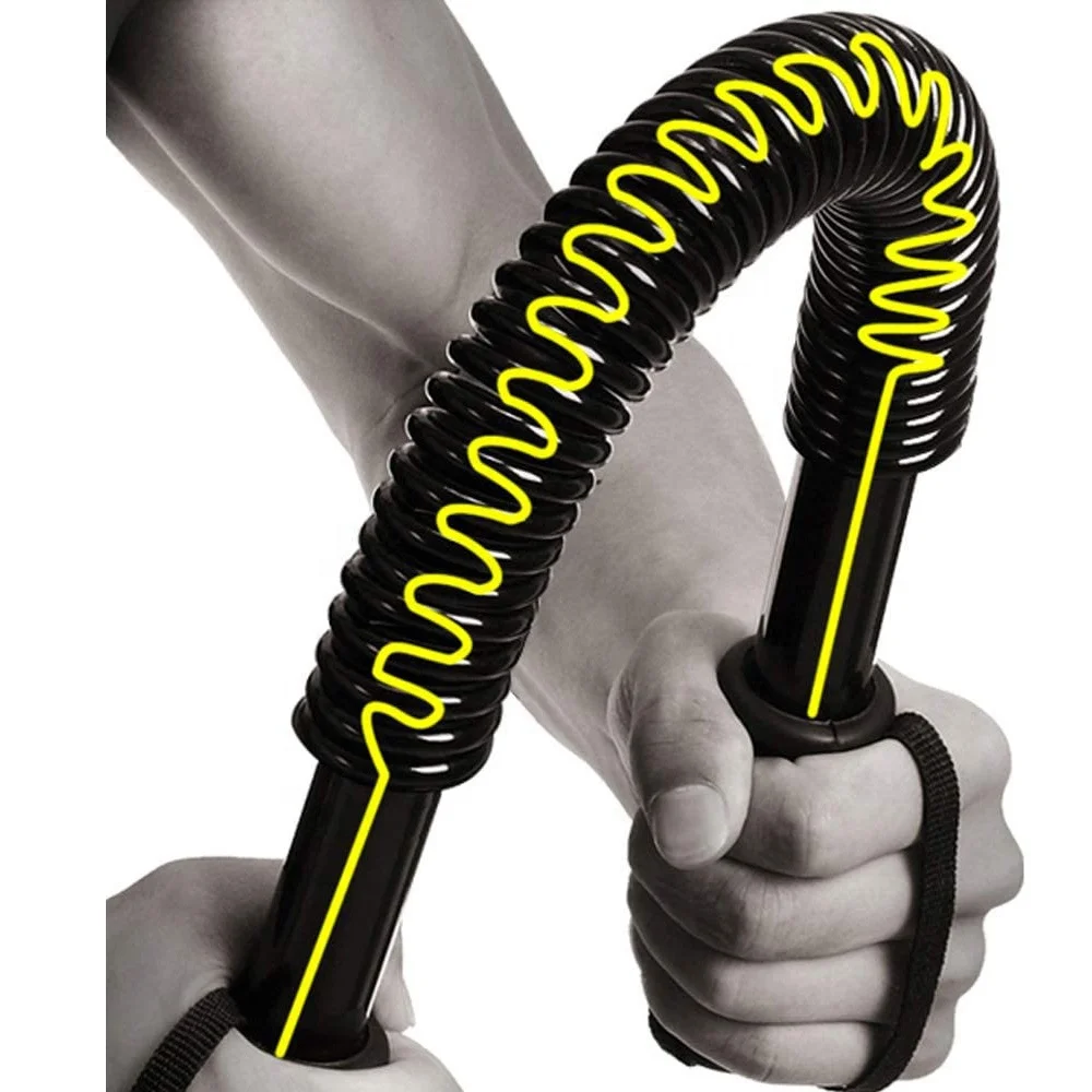 2024 NEW PL Power Twister Flexible Strength Chest Arm Rod Exerciser Hand Gripper Spring Bar Strengthens Biceps Shoulders Fitness