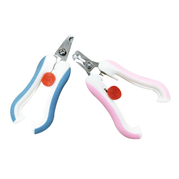
stainless steel with abs plastic nail trimmer scissors for dogs cat scissors 