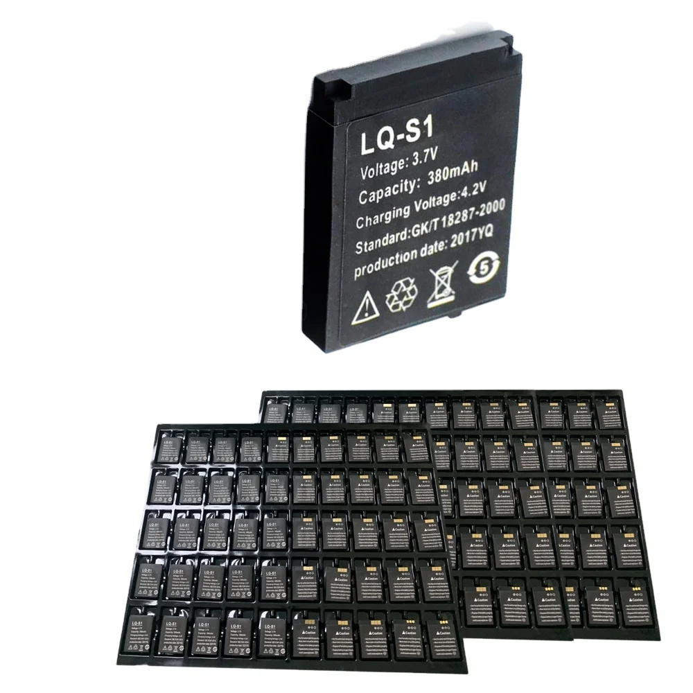 Smart Watch Battery 1pcs Lq-s1 3.7v 380mah Lithium Rechargeable Battery For Smart Watch Dz09 W8