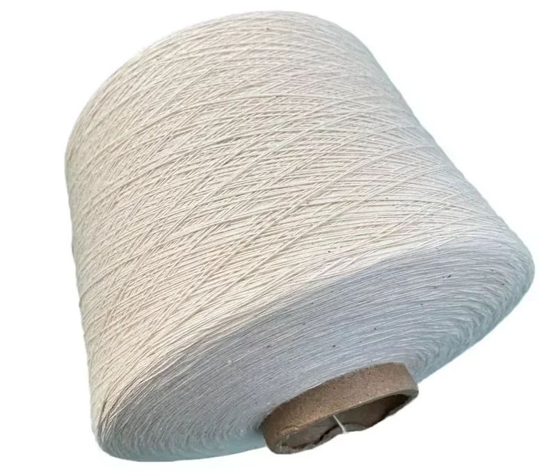 100% Recycled Cotton Open-End Carded Yarn Combed Melange Yarn for Weaving and Hand Knitting