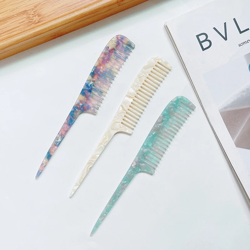 INS factory wholesale comb veil highlighting high frequency hair comb parting comb rat tail