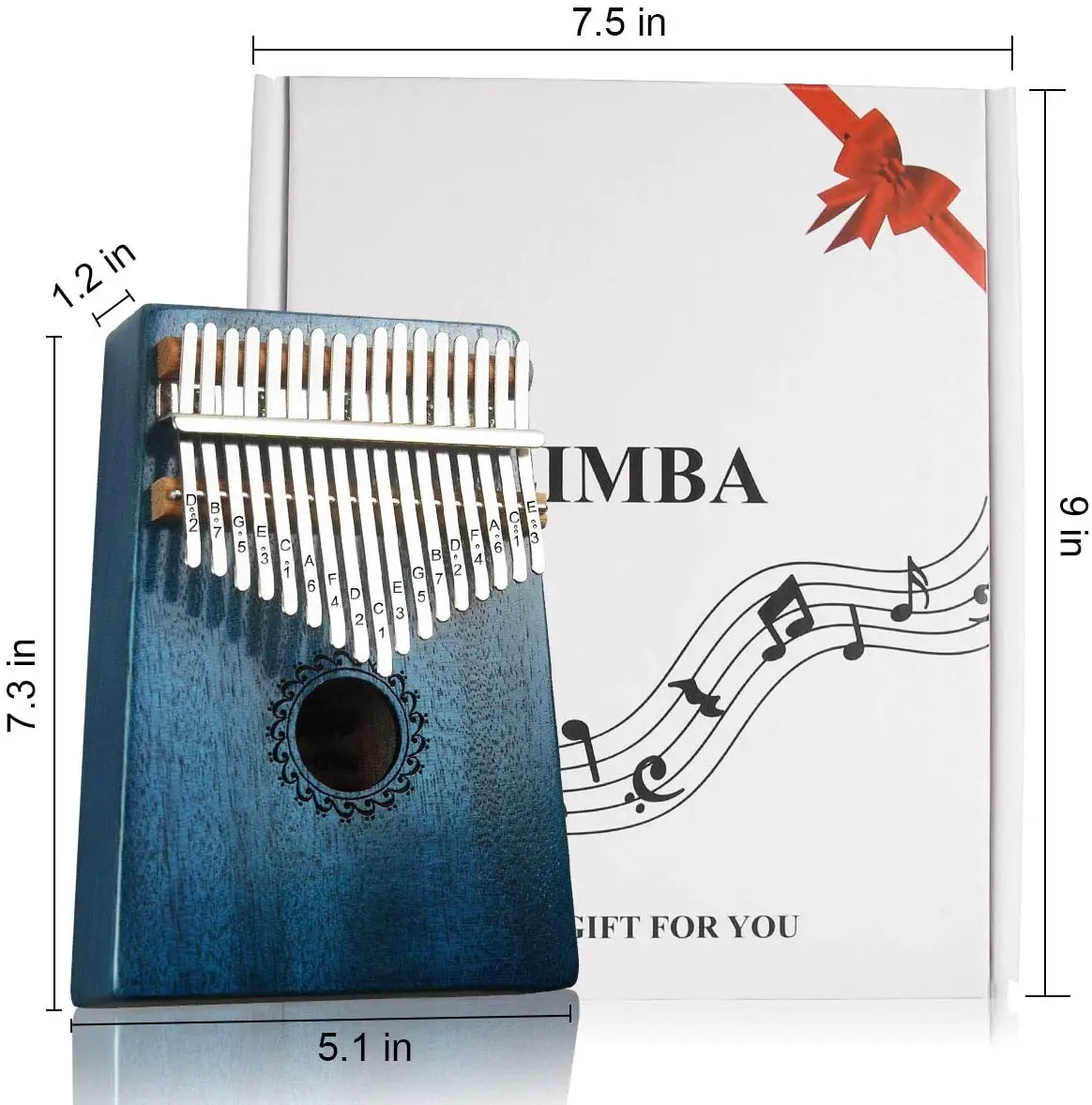  Kalimba большой палец пианино 17 клавиш с красным деревом портативный Mbira подарки для детей и профессиональное