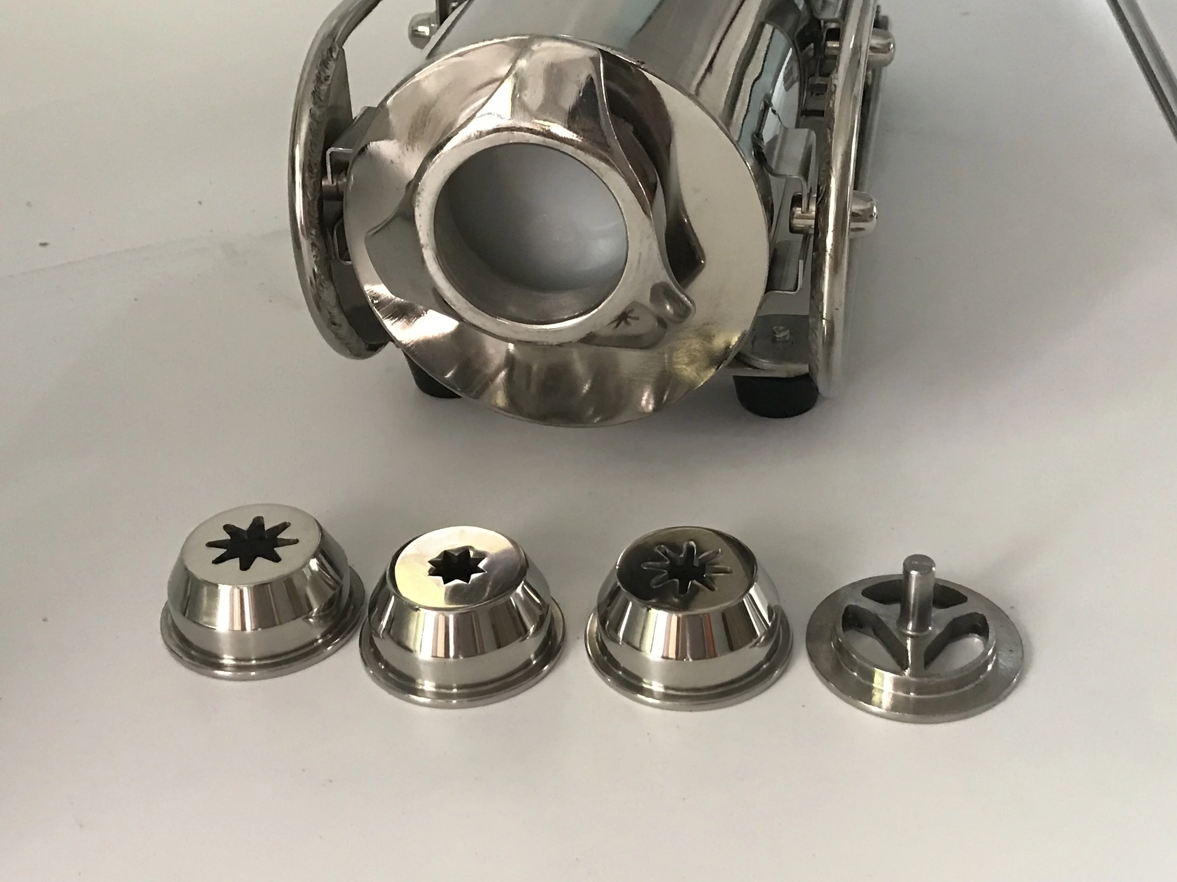 
Stainless steel 3L Horizontal Manual churros machine with 3 moulds deep fried dough sticks/Sausage stuffer 