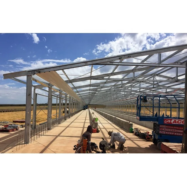 modern prefabricated steel structure free range broiler large chicken house poultry farm design for layers egg in china