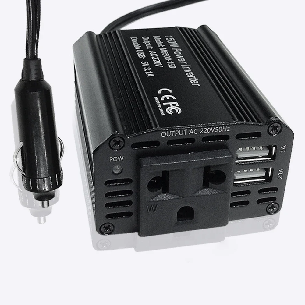 DC 12V to 220V AC 300W DC to AC Power Converter Automatic Transformer With EU Socket Dual USB Car Adapter Dropsh Car Inverter
