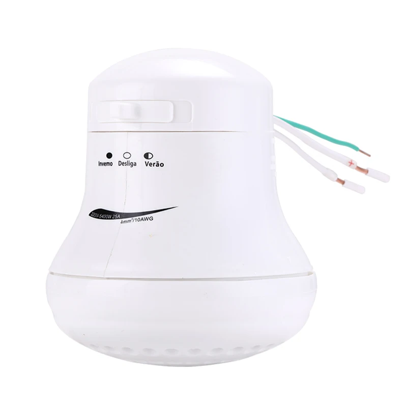 Новый стиль 5400 Вт спа душевая головка водосберегающая душевая головка мгновенный Душ электрическая пластиковая белая мгновенная/безрезервуарная CHP 220