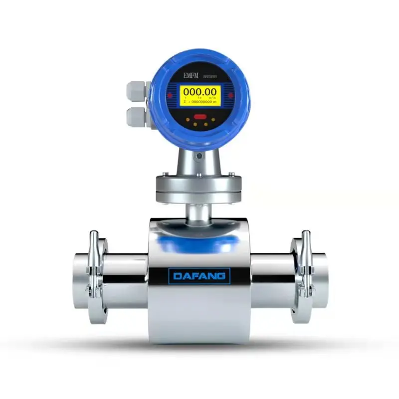 high accuracy sanitary magnetic flowmeter digital flow meter