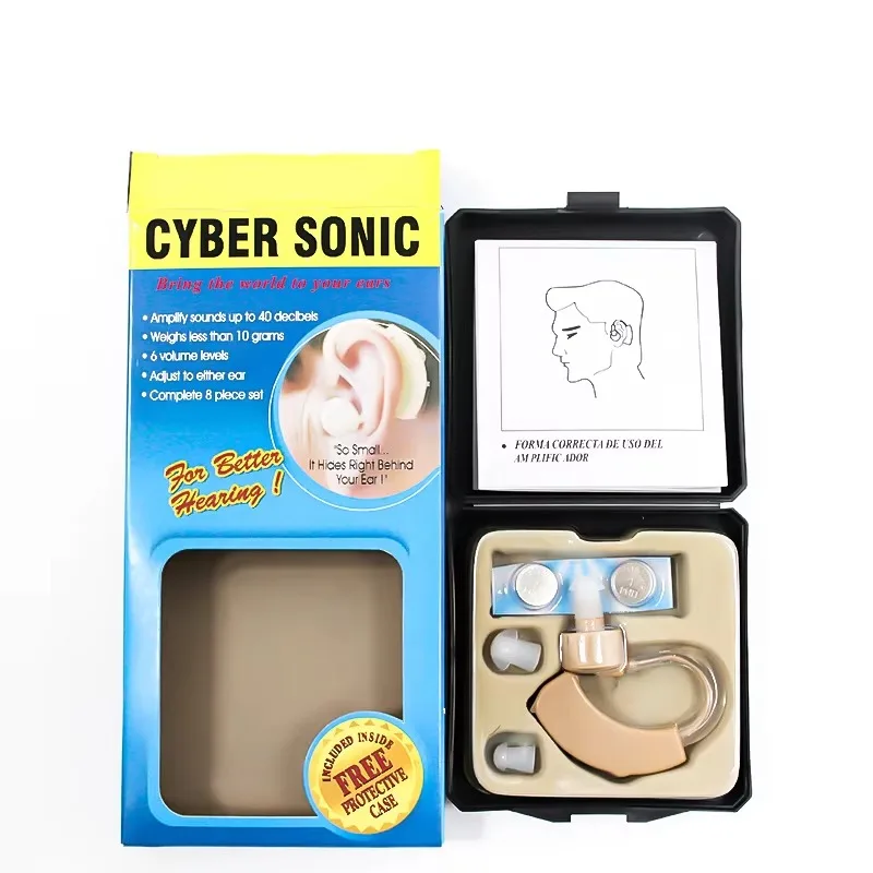 Update Behind The Ear Air Hearing Aids Rechargeable Hearing Aid  For Mild to Moderate Hearing Loss