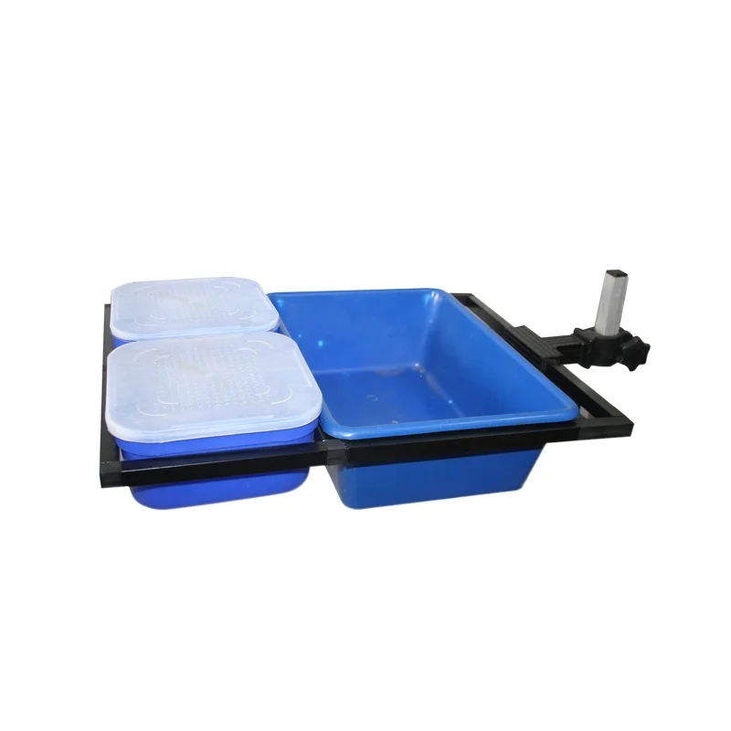 Plastic Side Tray for 4 Pcs Bait Boxes with Slide Holder Fishing Seat Box Accessories