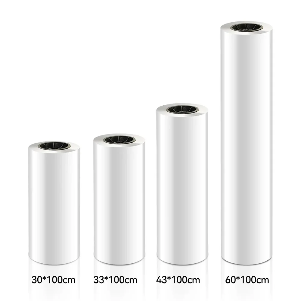Bosim 30 60cm DTF Film Roll Dual Side Printing Film T-shirt Fabric DTF Printer Heat Press Transfer PET Film Hot/cold Peel