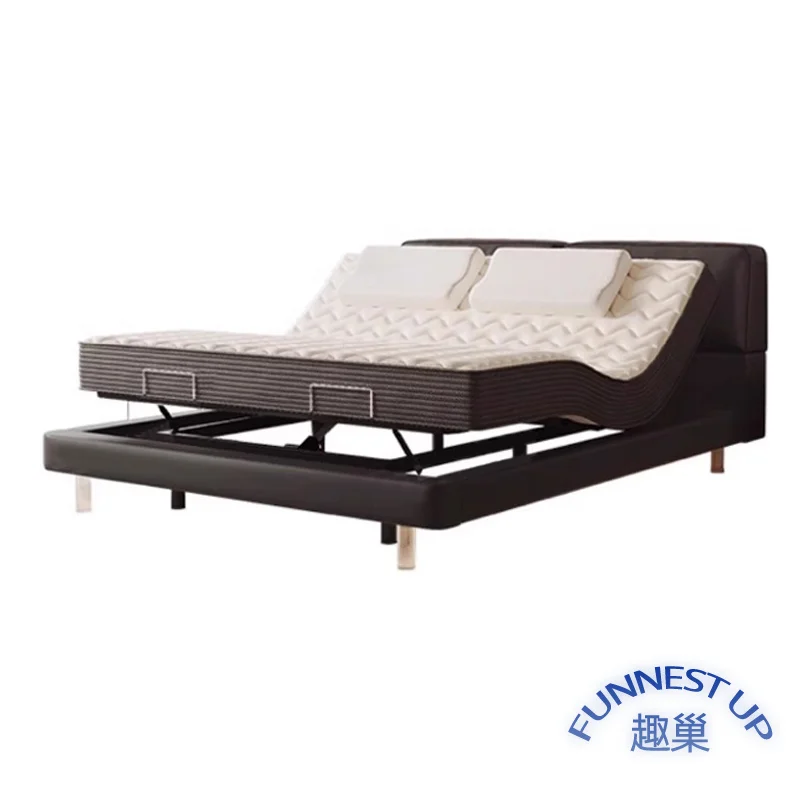 European smart electric bed and mattress set Modern adjustable beds furniture factory supply customized smart bed