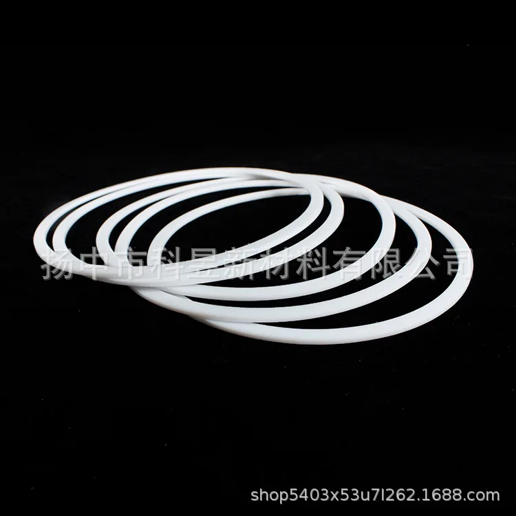 Factory supply PTFE gasket0Type seal ring Teflon flange White Shim can be customized