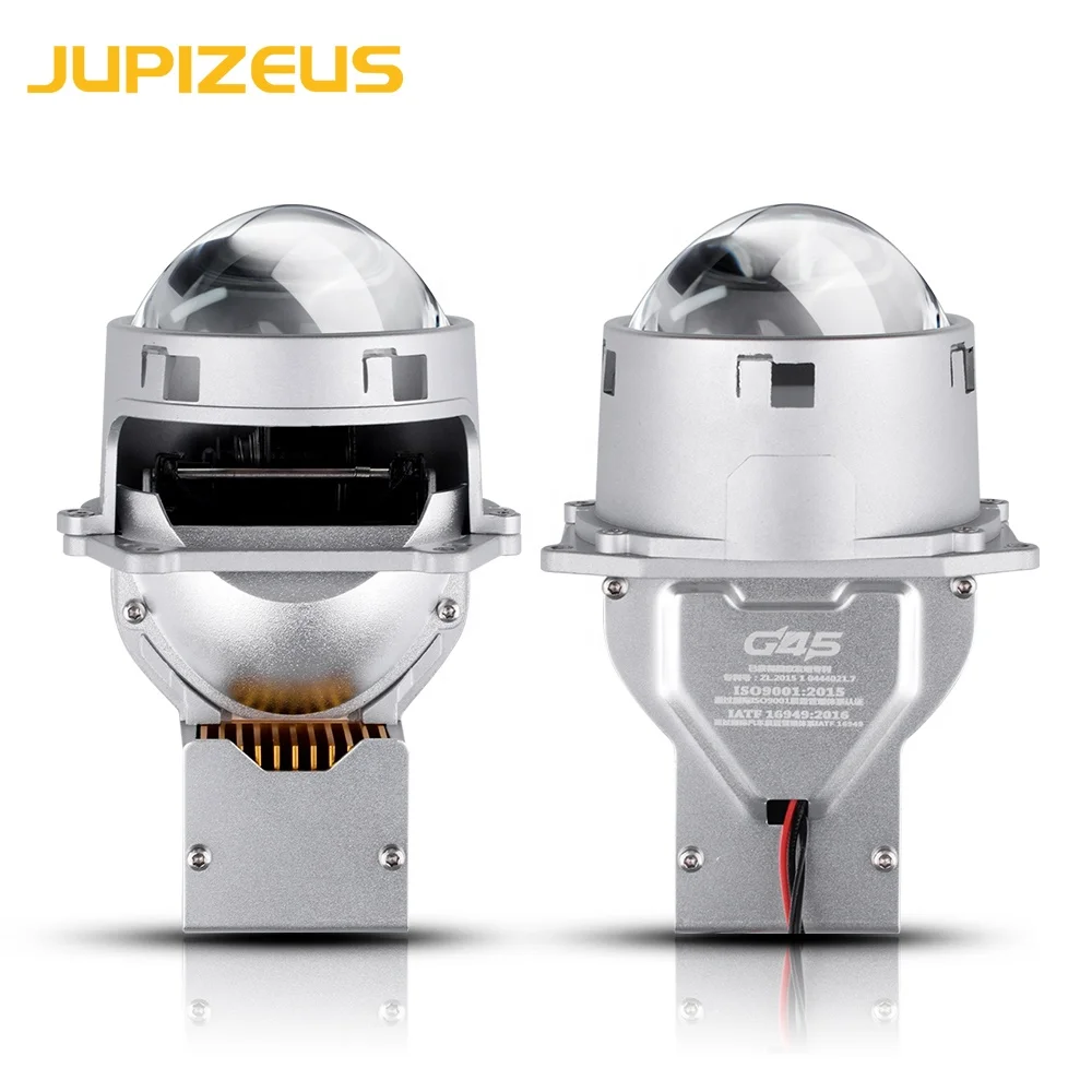 High Power 115W 9V-26V High Low Beam Bi LED Projector Lens 3 Inch HD Lens White Car Headlight with Fan