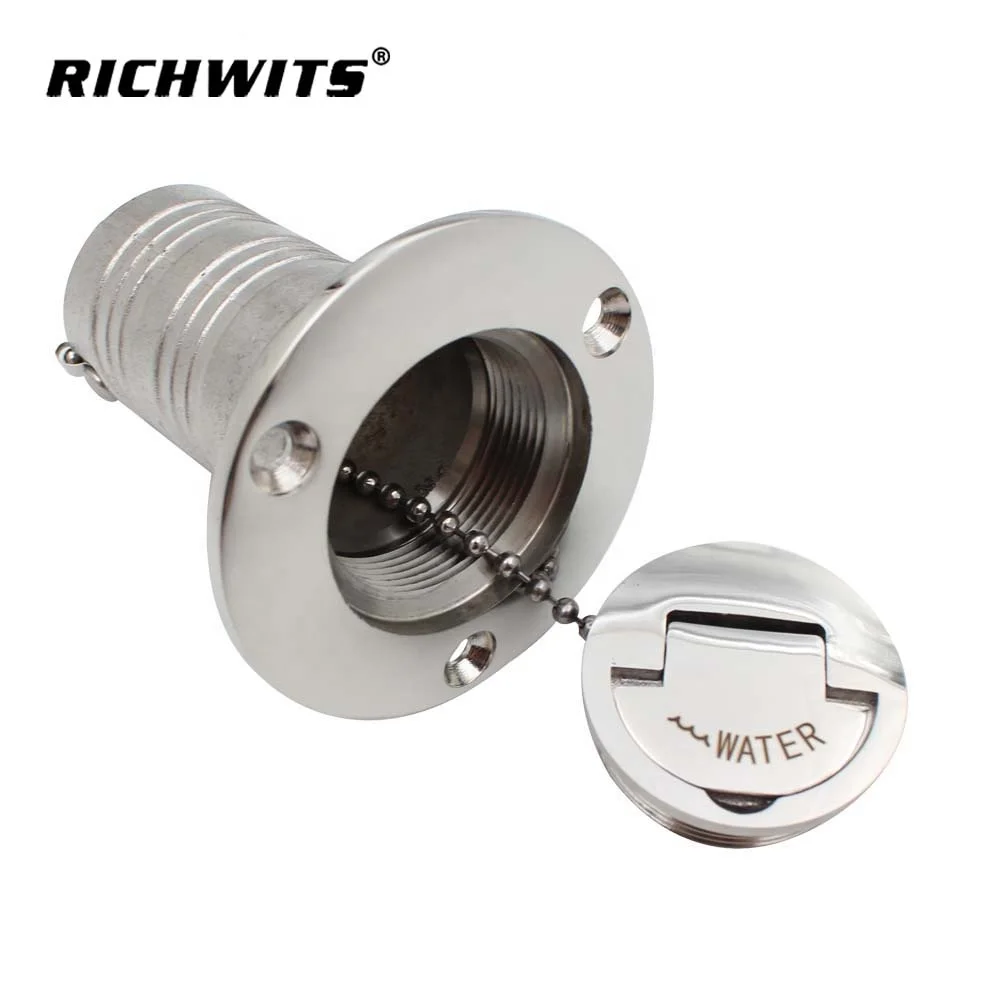 Mirror Polished 316 stainless steel Marine Boat Yacht Caravan Water Tank Deck Fuel Filler  Keyless