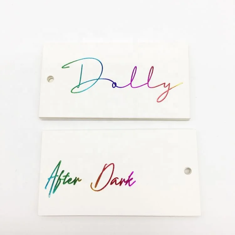 Custom luxury hang tag garment paper clothes tag for garment
