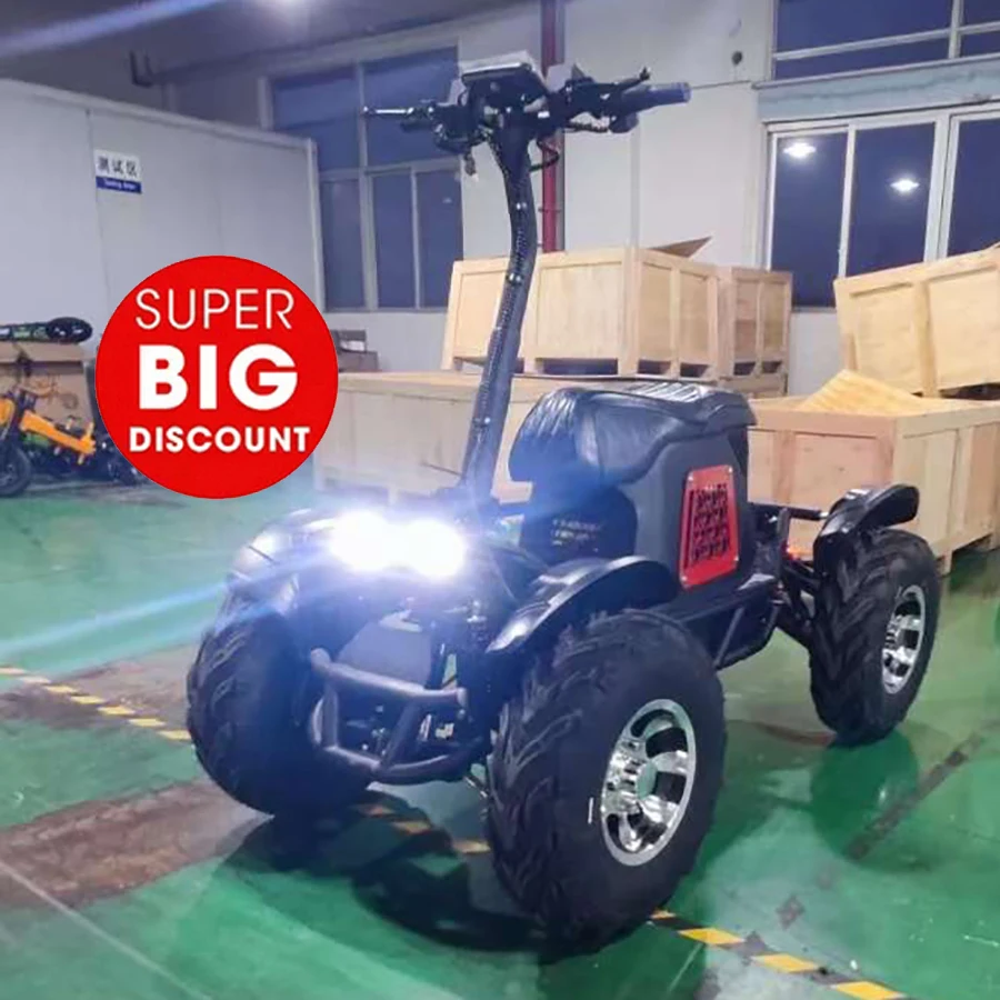 Agriculture beach tour rent 60v 60ah long distance four engines 10000w four-wheel drive off road fat tire atv electric scooter