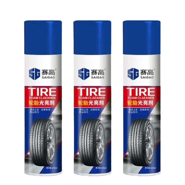 SAIGAO Tire And Trim Coating Wheel Care Tire Spray Brightening Tire Cleaner Spray For Automobile