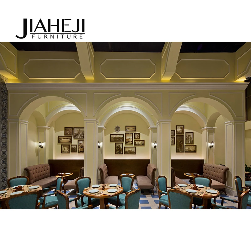  JIAHEJI-DD002 специальные гостиничные рестораны деревянные диваны стулья и столы ресторанные
