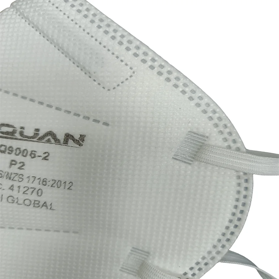 KN95 Facemask AS/NZS Respirator Breathable & Comfortable Foldable Safety Mask with Head Strap for Tight Fit