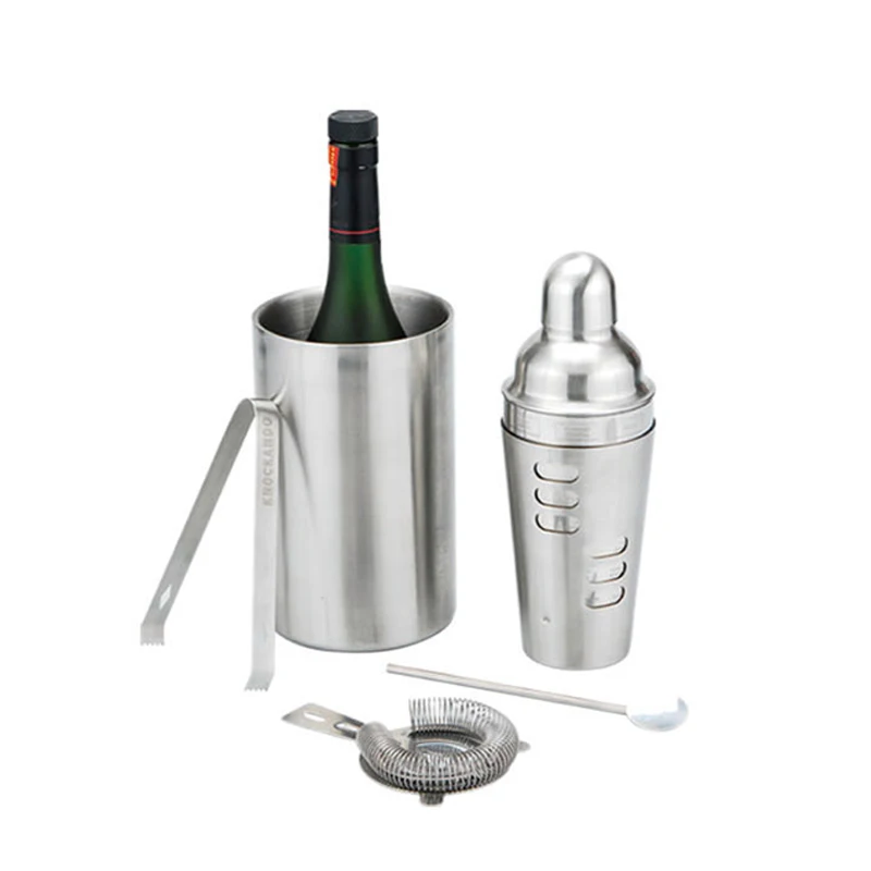 China Professional Barware Accessories 18 oz 3Piece Set Stainless Steel Custom Cocktail Shaker