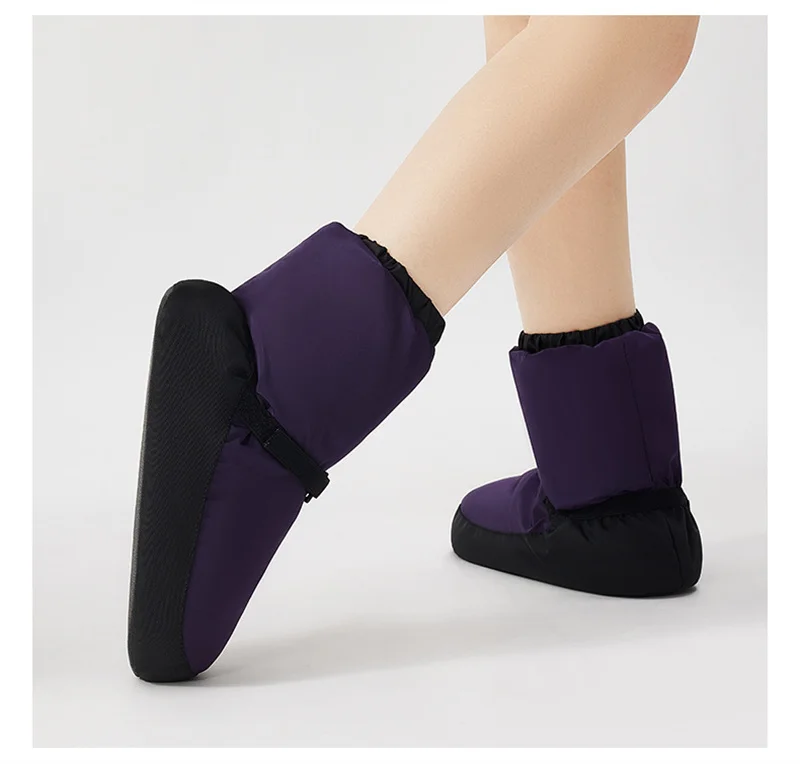 Hot Sale Cheap Foldable Kids Girls Women Adult Many Colors Winter Warm Up Jazz Dance Boots Ballet Booties