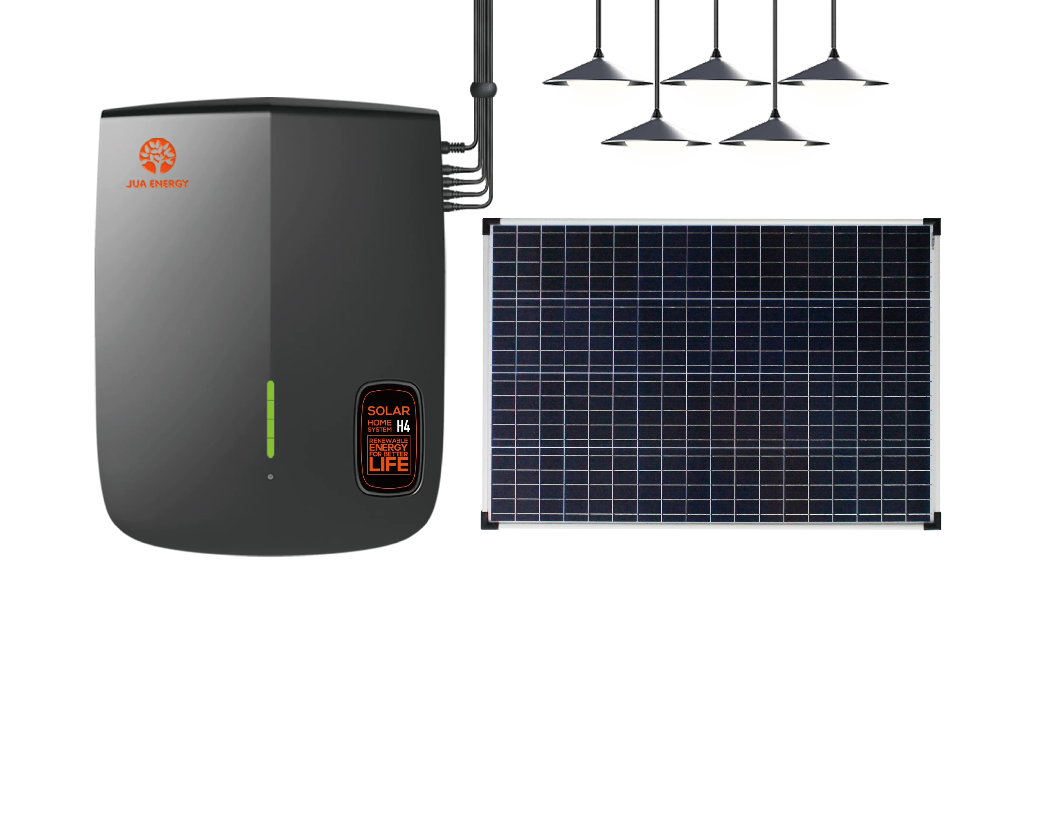 Миниатюрные портативные солнечные фонари JUA Energy 60 Вт комплект домашнего освещения на солнечной энергии системы с 12 В постоянного тока ТВ в Африке сельской местности