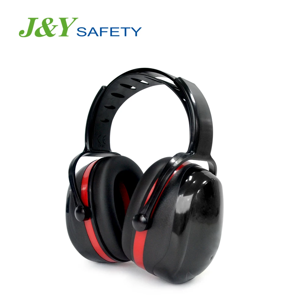 Folding Earmuff Hearing Protection Noise Reduction Ear Muffs Red For Sleeping Hunting
