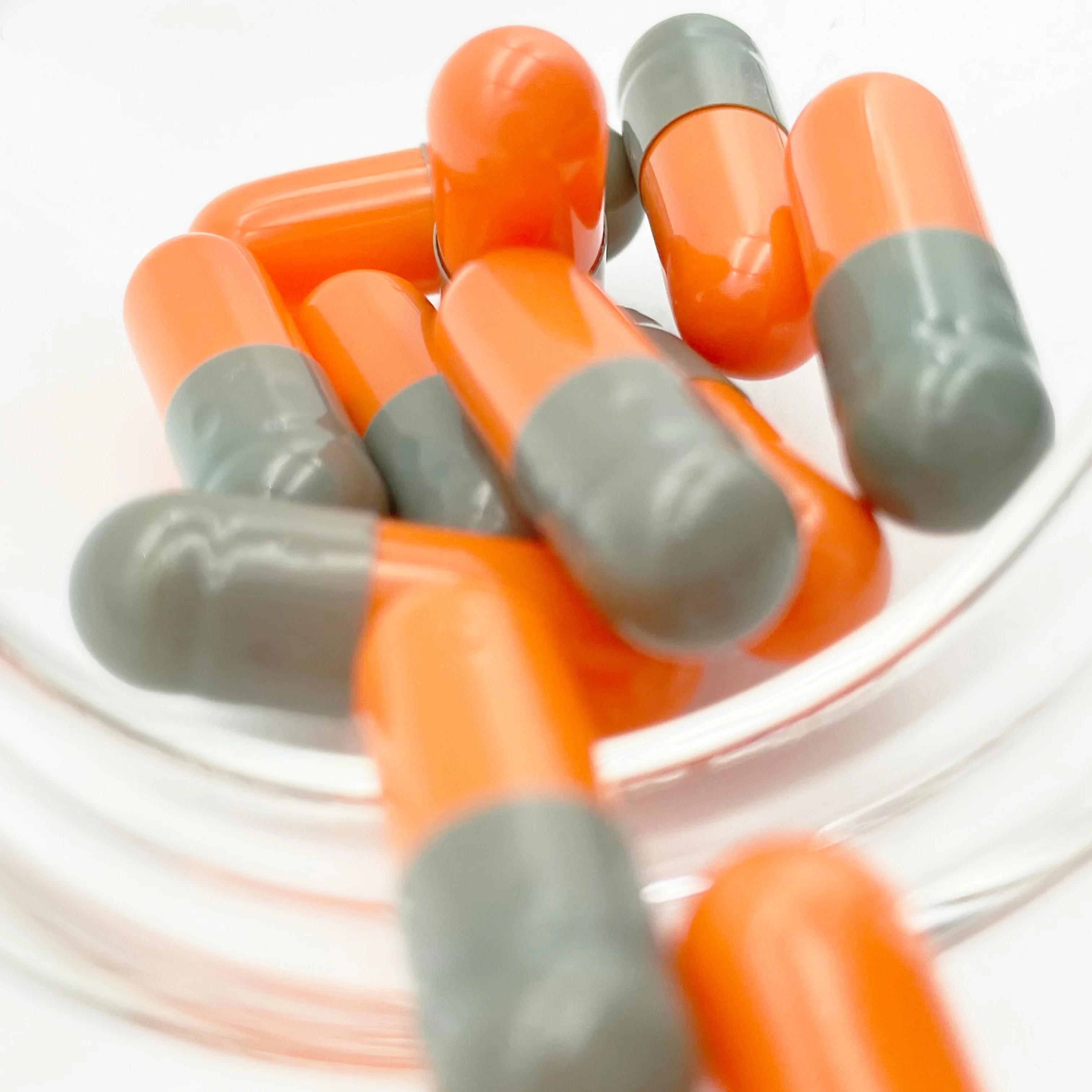 High Quality Medical Orange Capsule Size 3 Hard Gelatin Empty Capsules