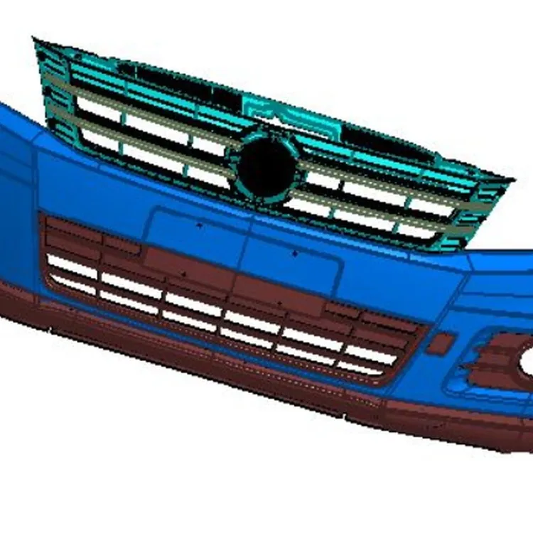 Car bumpers Trims Front bumpers Canards For Mercedes , W205 2019-2021 Facelift AMG C63 Front bumpers Fins/