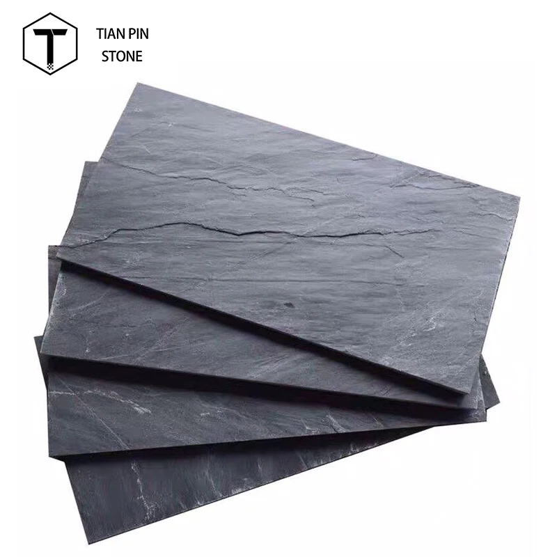 Jiujiang черная шиферная уличная плитка панель каменная