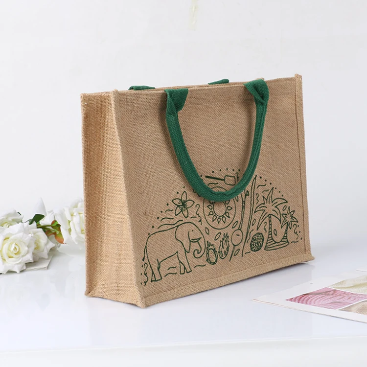 
Natural Eco-friendly jute bag sacking bag tote bag promotional gift 