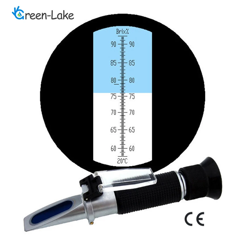 Portable handheld hand held auto brix meter fruit Jam China refractometer refractometers for candy industry sugar content test