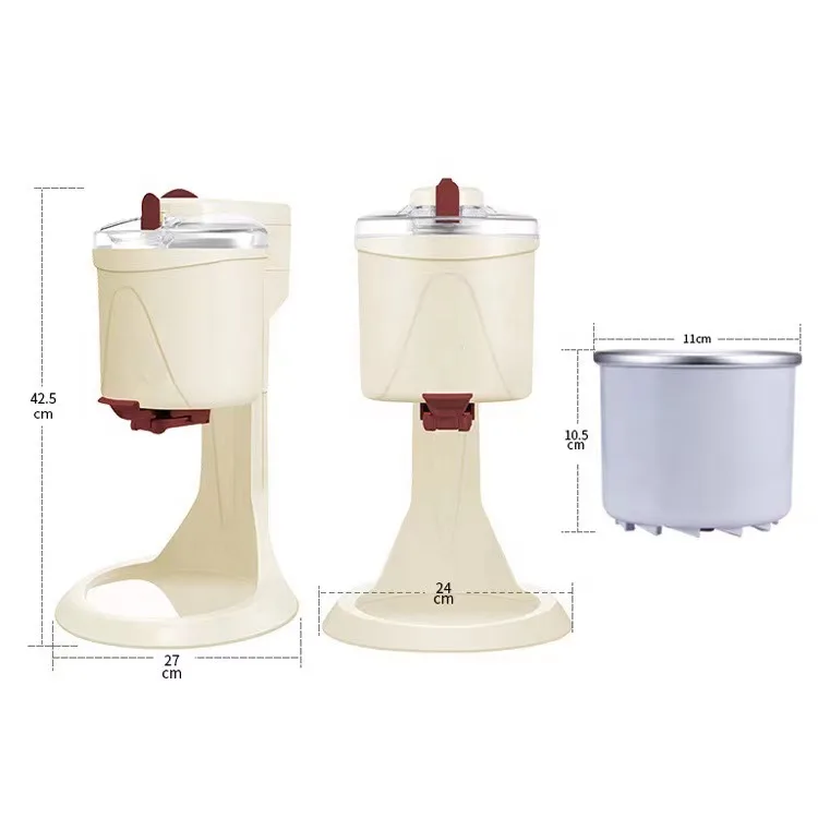 Professional Homemade Ice Cream Machine Automatic  Simple Operation Large Capacity Fruits Milkshake Maker