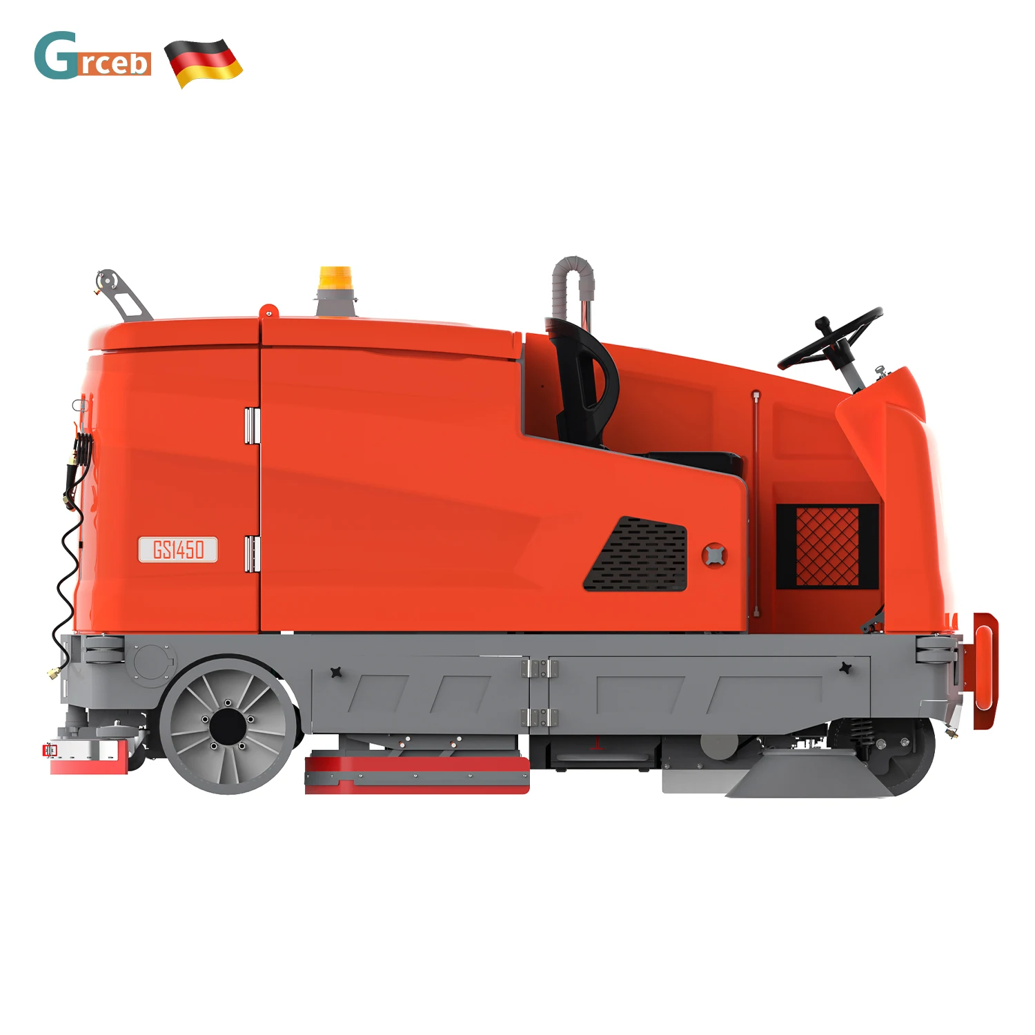 GS1450 Best Seller Ride-on Floor Scrubber Automatic Road Scrubber for Parking Lot Cleaning Used for Farm Industries