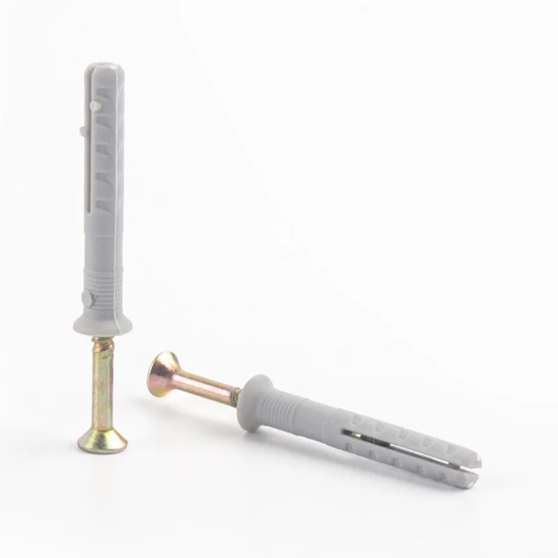 Hammer drive screw nylon anchor Factory Expansion Anchor Bolts Hammer Drive Nylon Plastic Fixing Nylon Frame Fixing Anchor