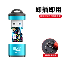 wholesale Keycgain portable mini card reader high speed SD mobile phone TF memory card reader