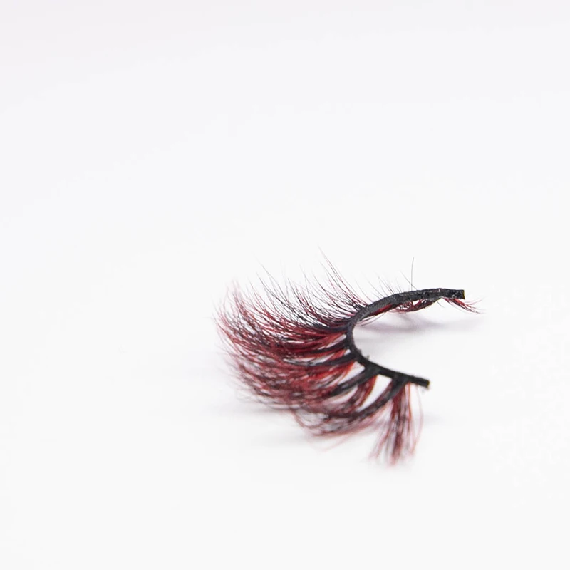 OEM factory price own brand Professional 3d Mink colorful Eyelash