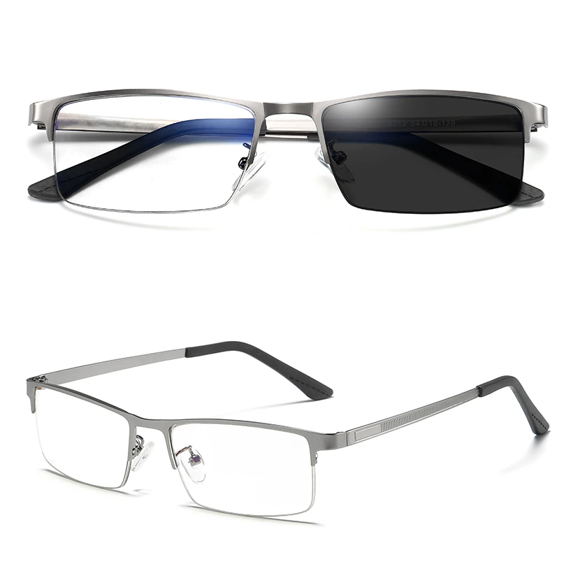 lunettes photochromic Semi- Rimless rectangle gafas de sol para mujer man armazon tr90 viper sunglasses  latest spectacle frames