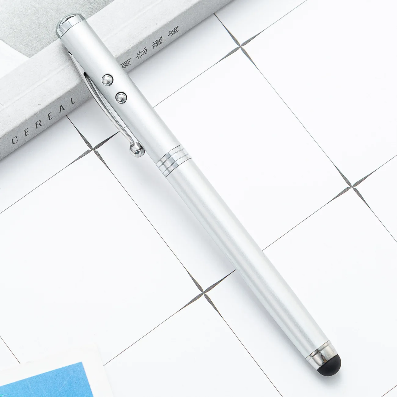 Lightweight Office Signature Ballpoint Pen Multifunctional 1.0mm Metal Capacitor Ballpoint Pen