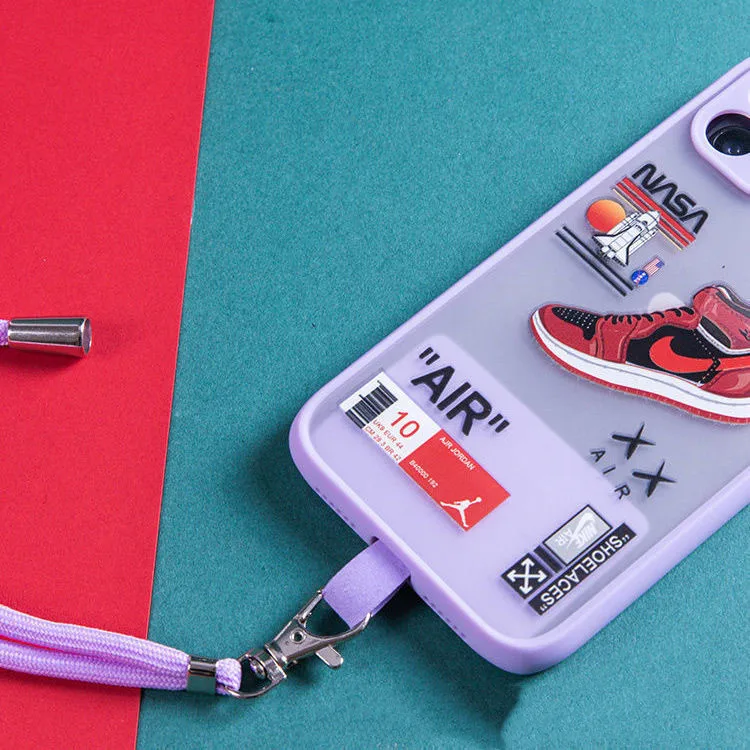 Best Price Strap Tether Pad Adjustable Phone Nylon Patch With Lanyard