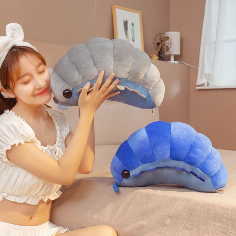 Custom Insect Plush Toy Pill Bug Stuffed Super Soft Animals Insect Throw Pillow Back Cushion Doll